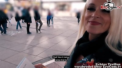 skinny elderly german lady public street flirt EroCom encounter audition in berlin pickup
