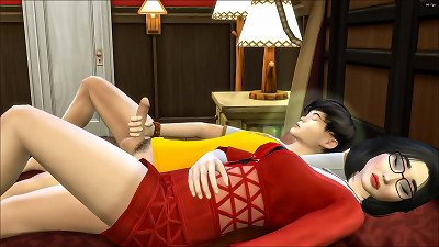 son plumbs Sleeping japanese mommy | chinese mom Shares The Same bed With Her son In The hotel apartment | asian vid lovemaking episode | korean Sleeping mother [En Sub]