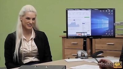 LOAN4K. Creditor allows milf to have joy with his shaft in the office