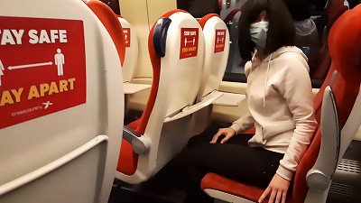 Public man sausage masterfully in the train. Stranger female jerk me off and blow me till I cum. Risky real outdoor