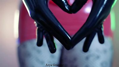latex fetish model wear rubber outfit for sheer pleasure and good role have fun bdsm games